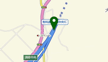 須崎道路 須崎中央IC 下り 出口の地図画像