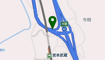 鳥取自動車道(無料区間) 大原IC 下り 入口の地図画像