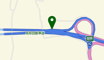 鳥取自動車道(無料区間) 智頭IC 上り 出口の地図画像