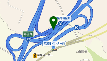 神戸淡路鳴門自動車道 布施畑IC 下り 出口の地図画像