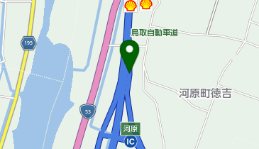 鳥取自動車道(無料区間) 河原IC 上り 出口の地図画像