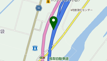 鳥取自動車道(無料区間) 鳥取南IC 下り 出口の地図画像