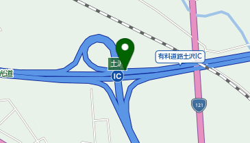 日光宇都宮道路 土沢IC 上り 入口の地図画像