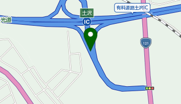 日光宇都宮道路 土沢IC 下り 入口の地図画像