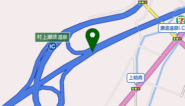 日本海東北自動車道(無料区間) 村上瀬波温泉IC 上り 出口の地図画像