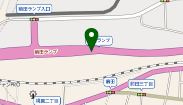 黒崎バイパス 前田 下り 出口の地図画像