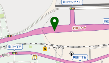 黒崎バイパス 前田 下り 入口の地図画像