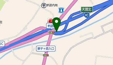 秋田自動車道(無料区間) 大館北IC 下り 入口の地図画像