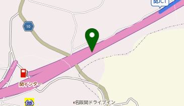 名阪国道 関IC 下り 出口の地図画像