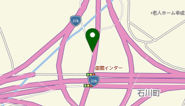 函館新道 函館IC 下り 出口の地図画像