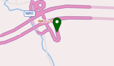 名阪国道 向井IC 下り 入口の地図画像
