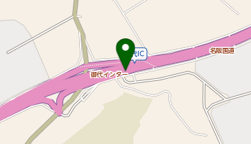 名阪国道 御代IC 下り 出口の地図画像
