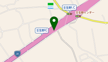 名阪国道 壬生野IC 下り 入口の地図画像