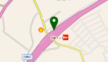 名阪国道 白樫IC 上り 入口の地図画像
