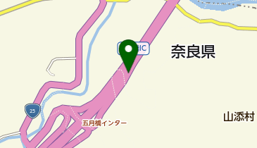 名阪国道 五月橋IC 下り 出口の地図画像