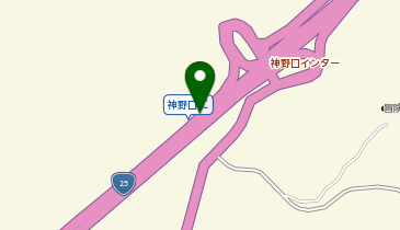 名阪国道 神野口IC 上り 出口の地図画像