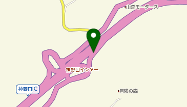 名阪国道 神野口IC 下り 出口の地図画像