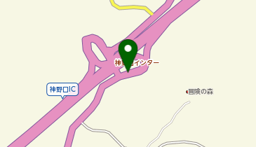 名阪国道 神野口IC 下り 入口の地図画像