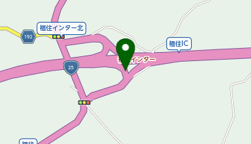 名阪国道 福住IC 下り 入口の地図画像