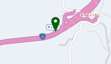 名阪国道 五ヶ谷IC 上り 出口の地図画像