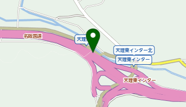 名阪国道 天理東IC 上り 出口の地図画像