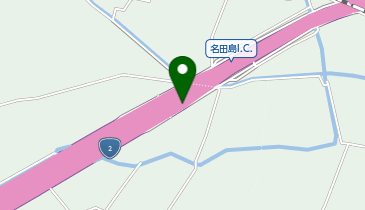 小郡道路 名田島IC 下り 出口の地図画像