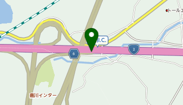 小郡道路 嘉川IC 下り 出口の地図画像