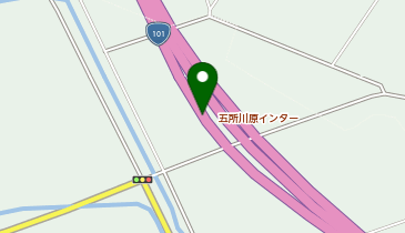 浪岡五所川原道路 五所川原IC 下り 入口の地図画像