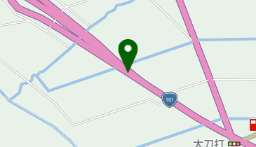 浪岡五所川原道路 五所川原北IC 下り 出口の地図画像