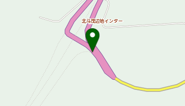 函館茂辺地道路 北斗茂辺地IC 下り 入口の地図画像