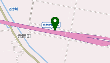 南国安芸道路 香南かがみIC 下り 出口の地図画像