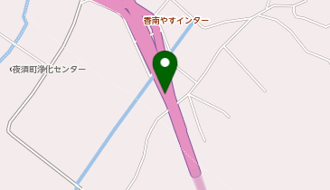南国安芸道路 香南やすIC 上り 出口の地図画像