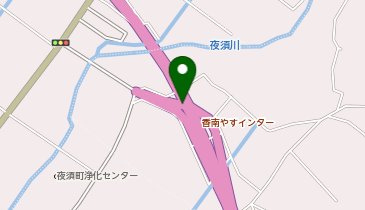 南国安芸道路 香南やすIC 下り 入口の地図画像