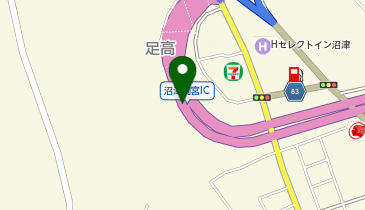 東駿河湾環状道路 沼津岡宮IC 上り 出口の地図画像