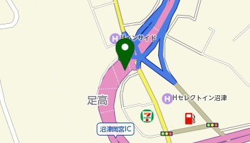 東駿河湾環状道路 沼津岡宮IC 下り 入口の地図画像