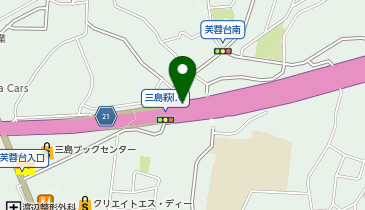 東駿河湾環状道路 三島萩IC 下り 入口の地図画像