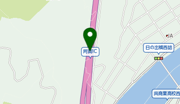 東広島呉道路 阿賀IC 上り 入口2の地図画像