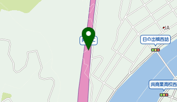 東広島呉道路 阿賀IC 下り 出口の地図画像