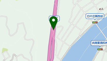 東広島呉道路 阿賀IC 下り 出口2の地図画像