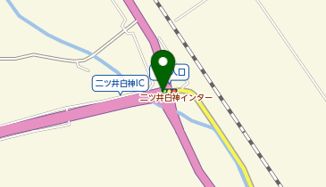 秋田自動車道 二ツ井白神IC 上り 入口の地図画像