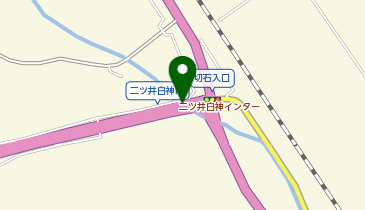 秋田自動車道 二ツ井白神IC 下り 出口の地図画像