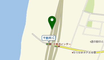 のと里山海道 千里浜IC 下り 入口の地図画像