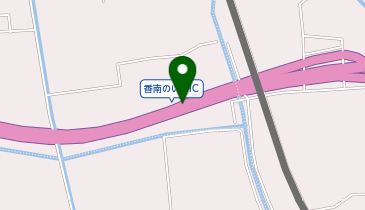 南国安芸道路 香南のいちIC 下り 出口の地図画像