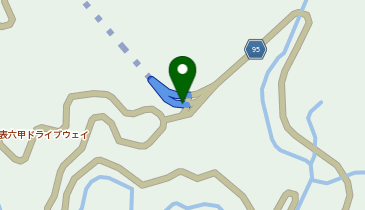 六甲有料道路 鶴甲IC 下り 入口の地図画像