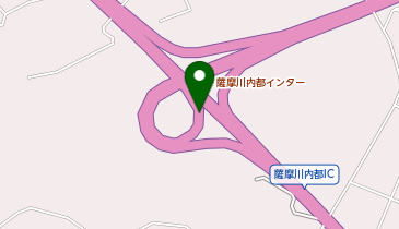 川内隈之城道路 薩摩川内都IC 上り 入口の地図画像