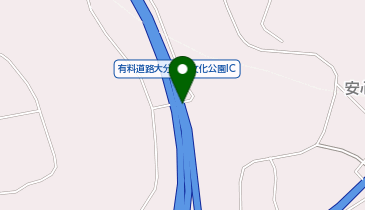 東九州自動車道 大分農業文化公園IC 下り 出口の地図画像
