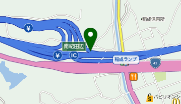 紀勢自動車道(無料区間) 南紀田辺IC 下り 入口の地図画像