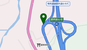 京都縦貫自動車道 京丹波わちIC 下り 入口の地図画像