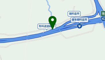 京都縦貫自動車道(均一区間) 篠IC 上り 出口の地図画像