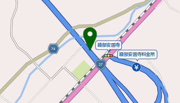 京都縦貫自動車道 綾部安国寺IC 上り 出口の地図画像